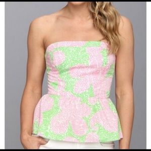 Strapless Lilly Pulitzer Top